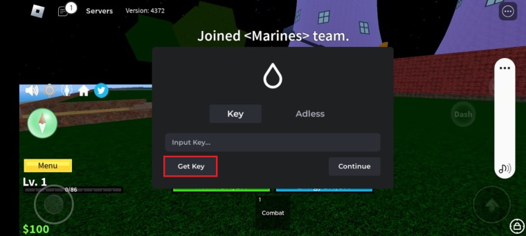 Click on Get Hydrogen Key